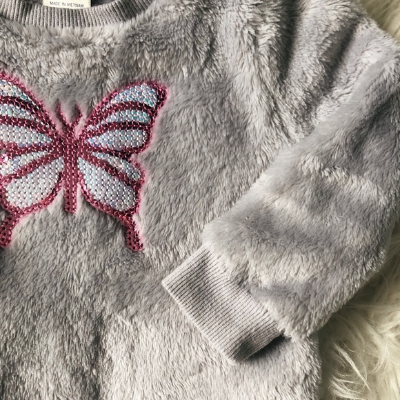 Cozy Sequin Butterfly Sweater - Picture 2 of 5